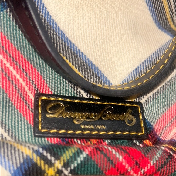 Dooney & Bourke Tartan Tote with Black Handles - Picture 2 of 4